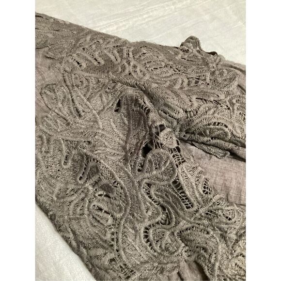 Umgee Peasant Mini Dress With Lace Bodice S - Picture 8 of 10